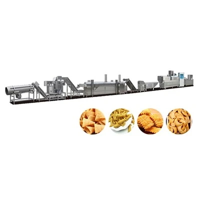 Twin Screw Fried Snacks Ekstrudermaskin
